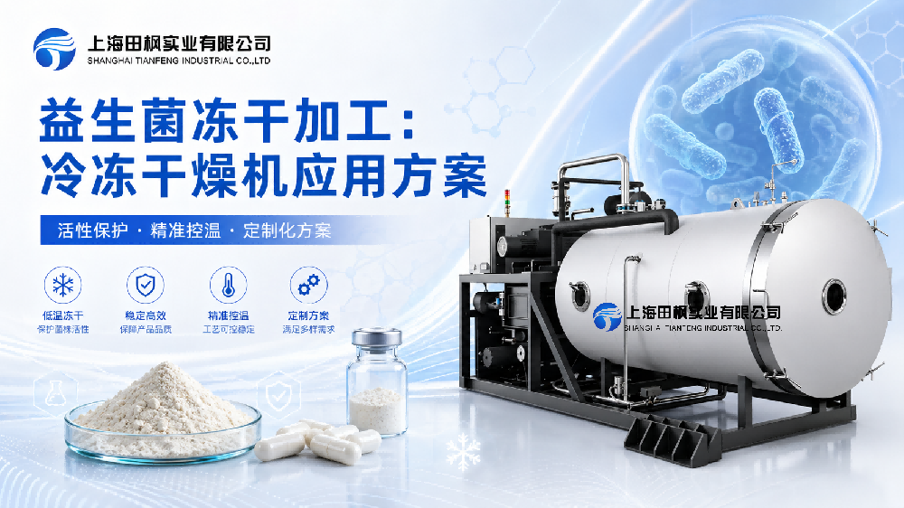 益生菌凍干加工：冷凍干燥機(jī)應(yīng)用方案